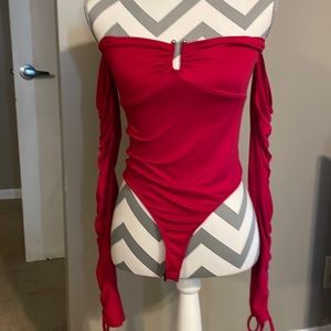 Red bodysuit